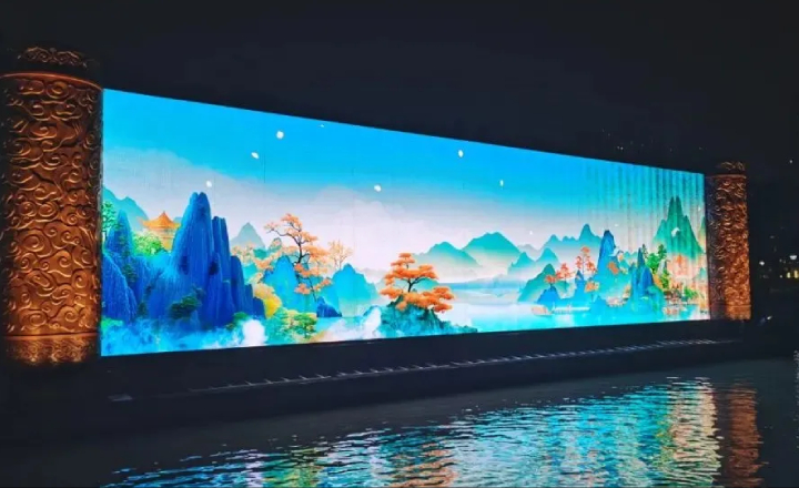 水上奇幻画卷丨可折叠LED屏为文旅项目赋能